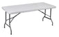 Folding table 180x76 cm – Steel frame, white