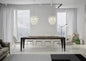 Extendable Dining Table Flame L.80 - Anthracite Frame