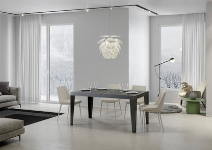 Flame Premium extendable table with anthracite legs and frame
