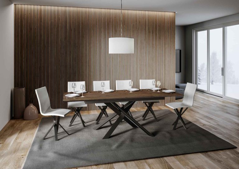 Ausziehbarer Tisch Ganty in eleganten Farbvarianten