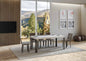 Extendable table Linea P.90 with Anthracite iron frame