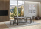 Extendable table Linea P.90 with Anthracite iron frame