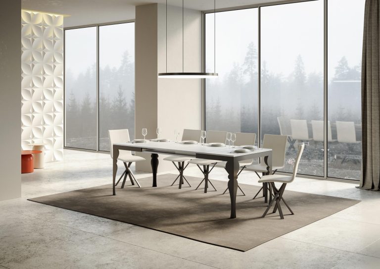 Ausziehbarer Tisch Paxon Evolution T.90 - Anthrazitgestell