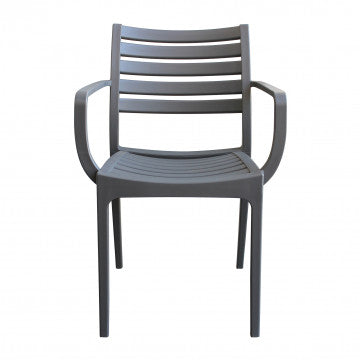 Stapelbarer Sessel Eveline aus Polypropylen – Maße: 58,5x55,2x84cm