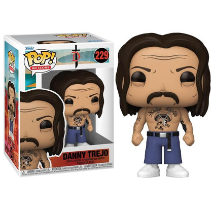 Funko Pop ! Ad Icons Dt (229) Danny Trejo Vinyl Figure 9Cm Statua Da Collezione