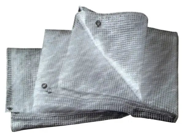 Telo bianco retinato con occhielli in diverse dimensioni