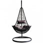 Schaukel Ponza – Gestell Metall Taupe, Sitz Wicker Schwarz