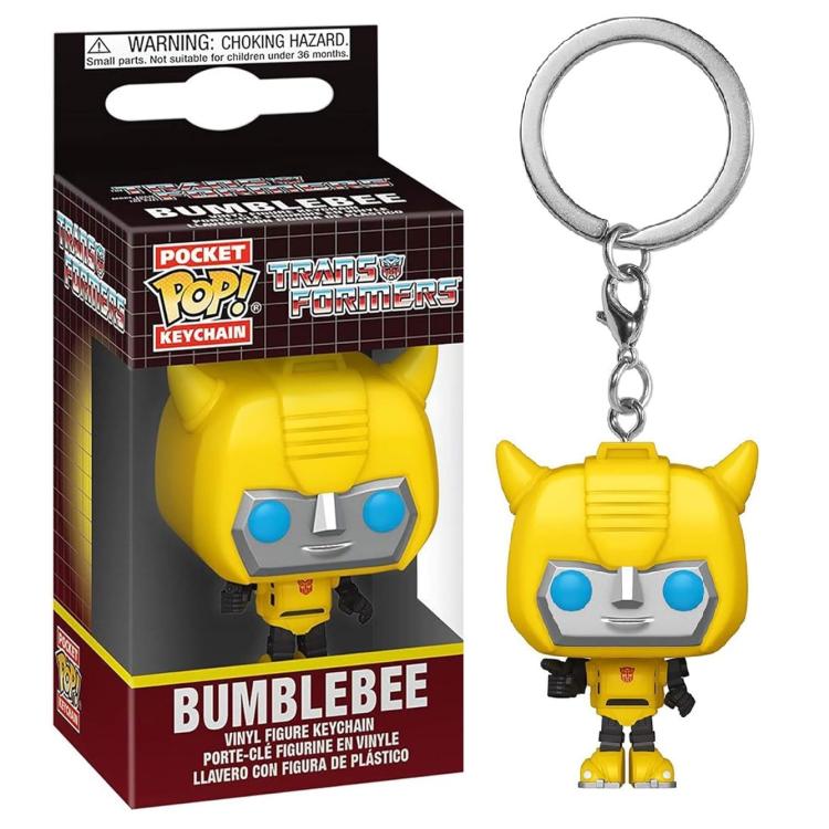 Funko Pop! Schlüsselanhänger Pocket Movie Transformers – (Bumblebee) Vinylfigur 4 cm