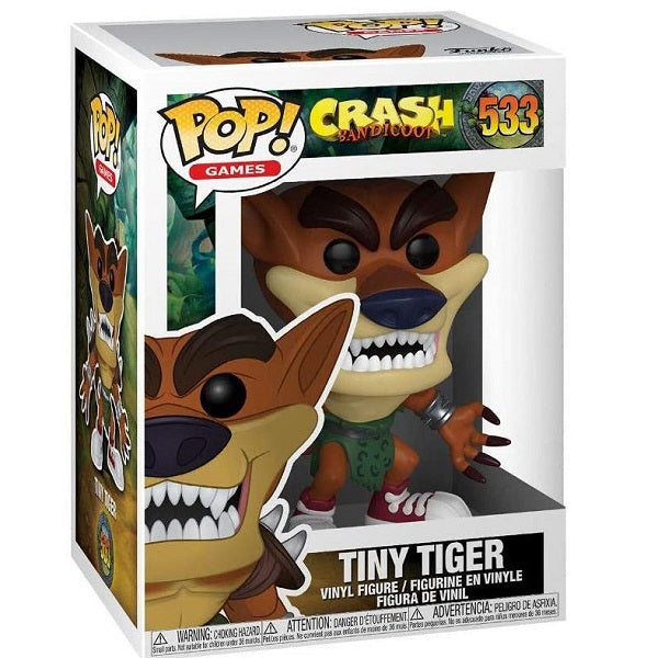 Funko Pop Games Crash Bandicoot 533 Tiny Tiger Play Station Sony Vinyl Figure