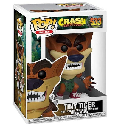 Funko Pop Games Crash Bandicoot 533 Tiny Tiger Play Station Sony Vinyl Figure