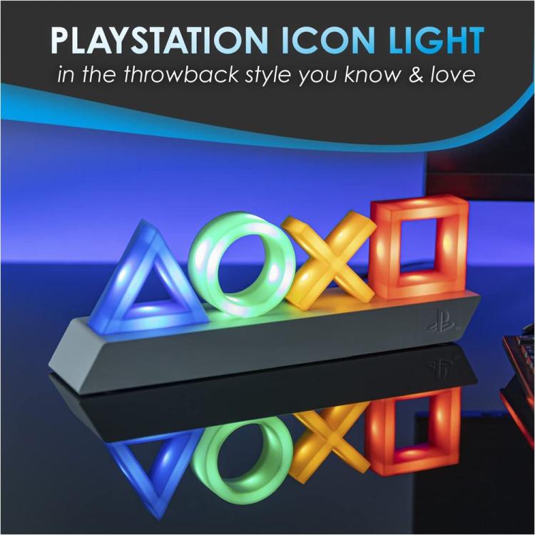 Paladone Offizielle Sony Playstation Icons Light V3 LED PS5 Multicolor PC Lampe