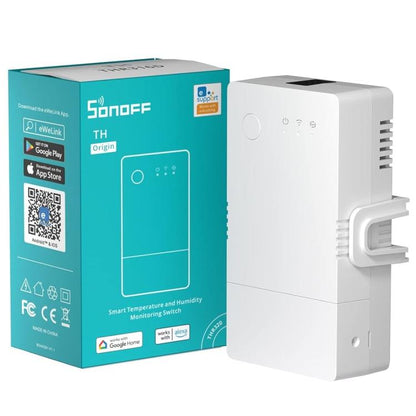 Sonoff Thr320 Th Origin Smart Wifi Interruttore Temperatura Umidità Alexa Google