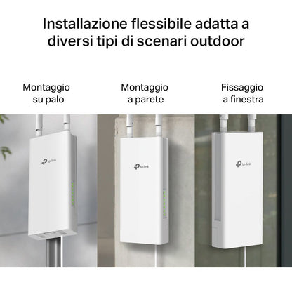 TL-MR110-Outdoor Router WiFi con SIM Esterno 4G LTE N300Mbps, PoE/DC, IP65