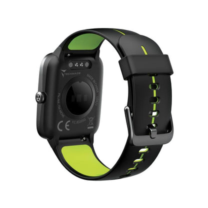 Techmade Smartwatch Move Bluetooth Integriertes GPS Sport Wasserdicht Schwarz/Grün