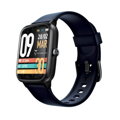 Techmade Smartwatch Move Bluetooth GPS Integriert Sport Wasserdicht IP68 Sg/Blue