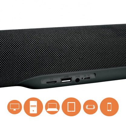 Techmade Soundbar Black 2.1 Tv Pc Notebook Radio Nero Casse Speaker Altoparlanti