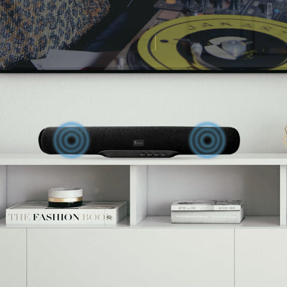 Techmade Soundbar Black 2.1 Tv Pc Notebook Radio Nero Casse Speaker Altoparlanti