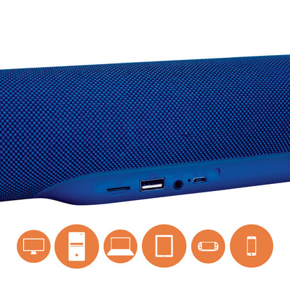 Techmade Soundbar Schwarz 2.1 TV PC Notebook Radio Blau Lautsprecher Speaker Boxen