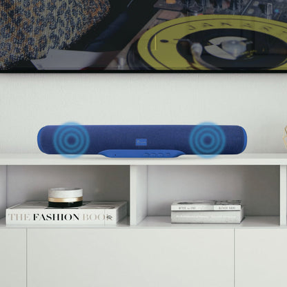 Techmade Soundbar Schwarz 2.1 TV PC Notebook Radio Blau Lautsprecher Speaker Boxen