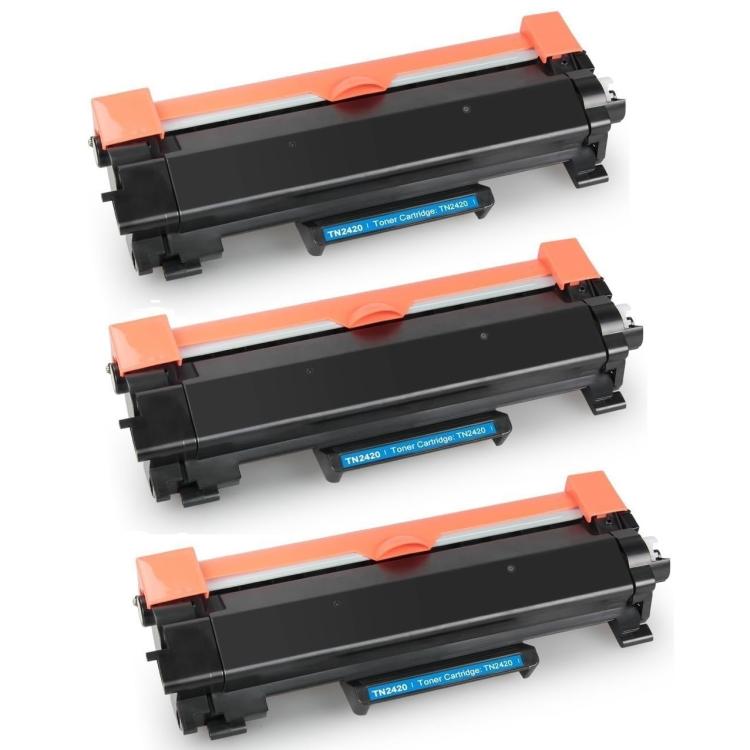 3 x TONER TN-2410 TN-2420 FÜR BROTHER MFC L2710DW L2710DN L2710 L2750DW L2730DW