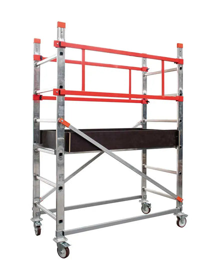 Professioneller Fahrgerüstturm aus Aluminium 1,3 m – Arbeitshöhe 3,30 m