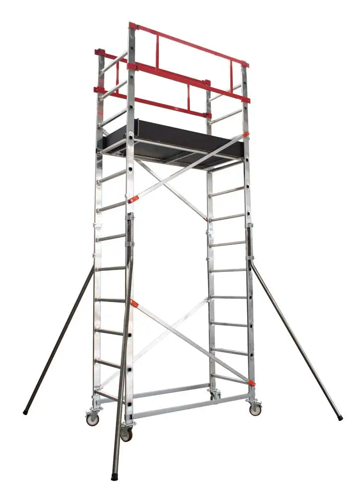 Professioneller Fahrgerüstturm aus Aluminium 1,3 m – Arbeitshöhe 3,30 m