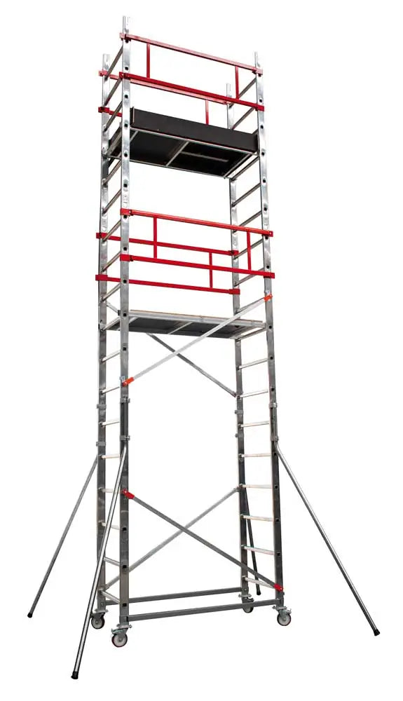 Professioneller Fahrgerüstturm aus Aluminium 1,3 m – Arbeitshöhe 3,30 m