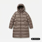 Bomboogie piumino lungo con cappuccio da donna Geneva CW6630TDLC6 148 bronzo