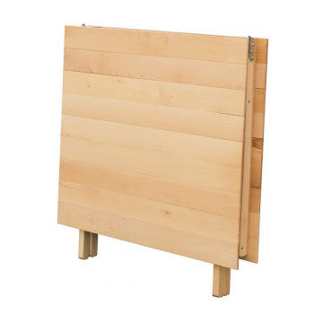 Doppelter Buchenholztisch 70 x 140 Naturfarbe
