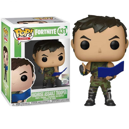 Funko Pop Games Fortnite Highrise Assault Trooper 431 Vinyl Figure Da Collezione
