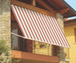 Drop-arm awning 3x2.45 m – With winch, beige