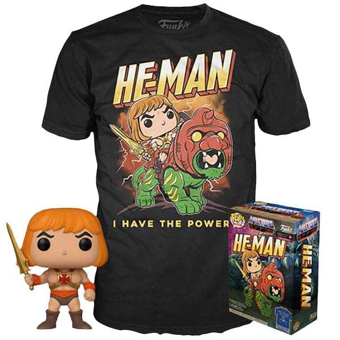Funko Pop Tees Masters Of The Universe He-Man 991 Special Edition With T-Shirt L