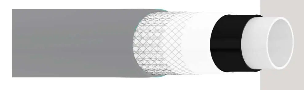 TricoTop 6-Schicht-Schlauch Ø19 mm x 50 m – Grau/Gelb Verdrehsicher