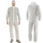White Disposable Protective Work Coverall Polypropylene Protection One Size