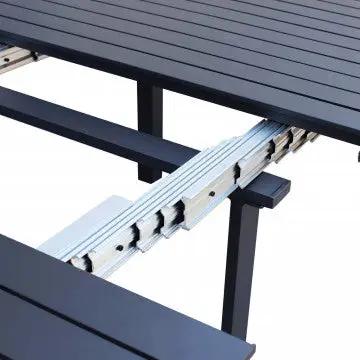 Consolle Antracite Struttura in Alluminio Verniciato 85 x 51,50/104/156/208/260