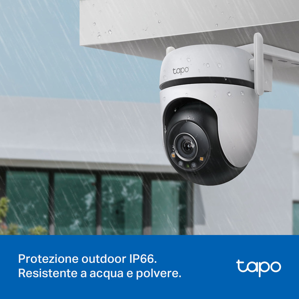 Tapo C520WS Telecamera WiFi Esterno 2K 4MP, Starlight, 360° PTZ, WiFi/Ethernet