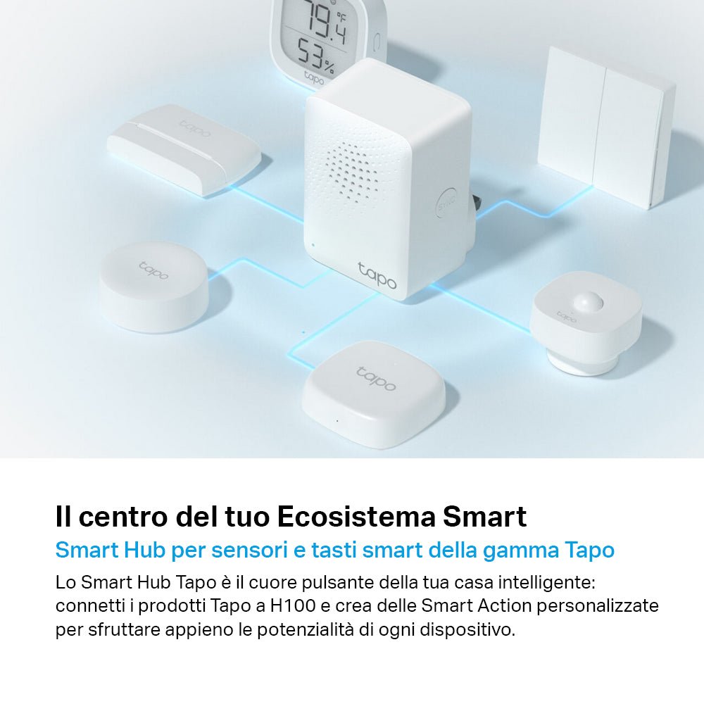 Tapo H100 Smart Hub, Allarme e Campanello Integrato