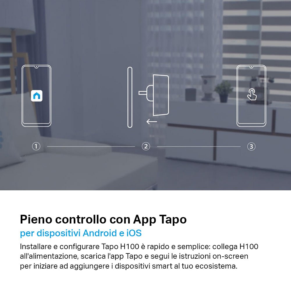 Tapo H100 Smart Hub, Allarme e Campanello Integrato