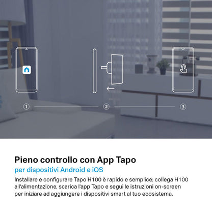 Tapo H100 Smart Hub, Allarme e Campanello Integrato