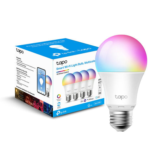 Tapo L530E Lampadina LED Smart Wi-Fi Multicolore E27, Controllo Vocale con Alexa, 4pz