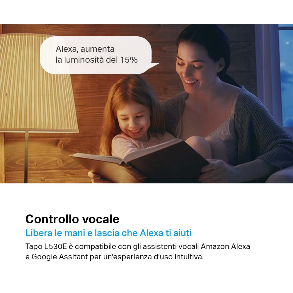 Tapo L530E Lampadina LED Smart Wi-Fi Multicolore E27, Controllo Vocale con Alexa, 4pz