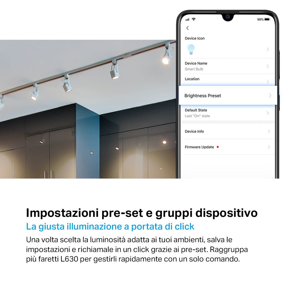 Tapo L630 Faretto LED Smart Wi-Fi Multicolore GU10, Controllo Vocale con Alexa, 4pz