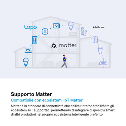 Tapo P125M Presa Smart Matter Italiana WiFi Energia Alexa Google