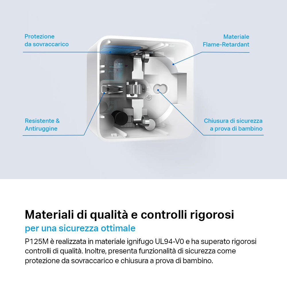 Tapo P125M Presa Smart Matter Italiana WiFi Energia Alexa Google