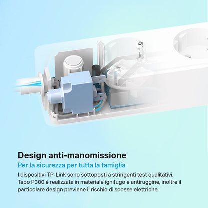 Tapo P300 Ciabatta Smart WiFi 3 Prese Controllo Separato USB 18W Alexa