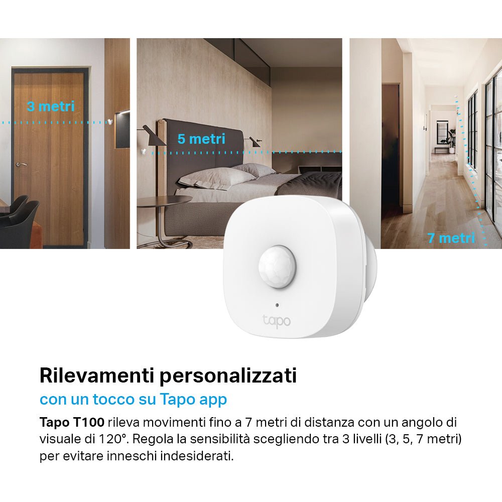 Tapo T100 Sensore di Movimento, ⚠️Tapo Hub Necessario