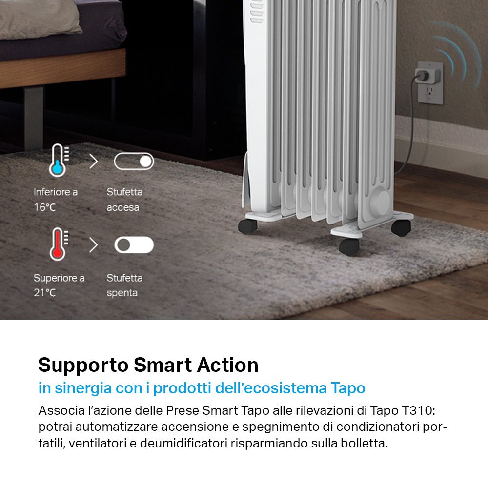Tapo T310 Sensore di Temperatura e Umidità, ⚠️Tapo Hub Necessario