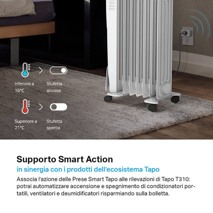 Tapo T310 Sensore di Temperatura e Umidità, ⚠️Tapo Hub Necessario