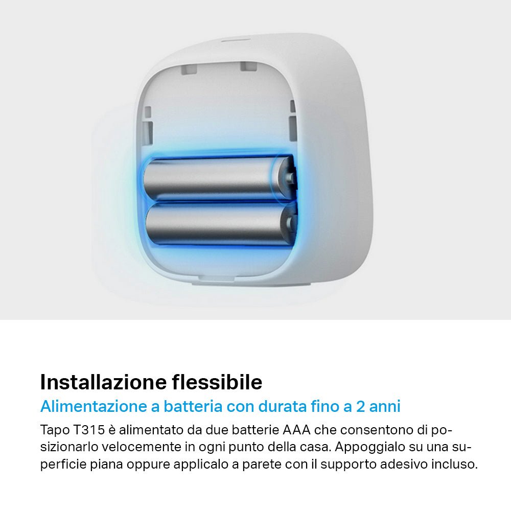 Tapo T315 Sensore di Temperatura e Umidità con Monitor, ⚠️Tapo Hub Necessario