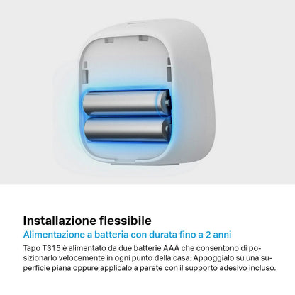 Tapo T315 Sensore di Temperatura e Umidità con Monitor, ⚠️Tapo Hub Necessario